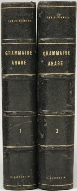 VERNIER (Le P. Donat) Grammaire arabe composée d'après les sources primitives.Beyrouth,...