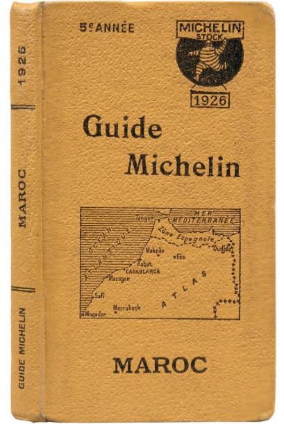 null Guide Michelin.Maroc 1926.1926, in-8 relié plein cartonnage éditeur, 192pp....