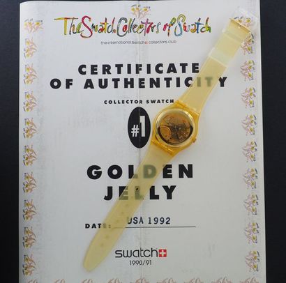 null SWATCH, Pack Golden Jelly - USA 1992 avec certificat référence : GZ115 PACK...
