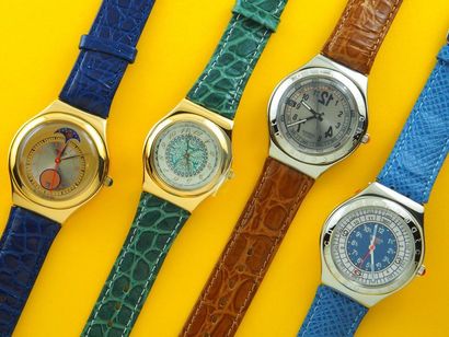 null SWATCH, lot de 4 montres comprenant les modèles suivants :

-Handsome Prince...