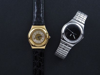 null SWATCH, lot de 2 montres comprenant les modèles suivants :

-Le Grand Soir référence...