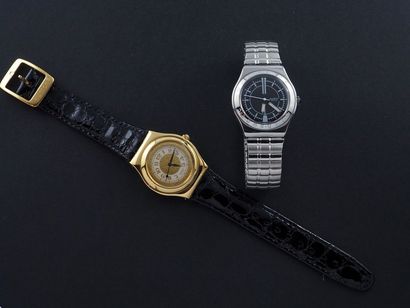 null SWATCH, lot de 2 montres comprenant les modèles suivants :

-Le Grand Soir référence...