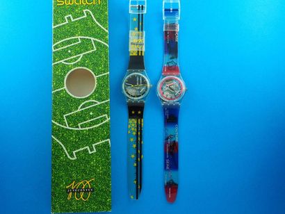 null SWATCH, lot de 2 montres comprenant les modèles suivants :

-Pack Ora et Signora...