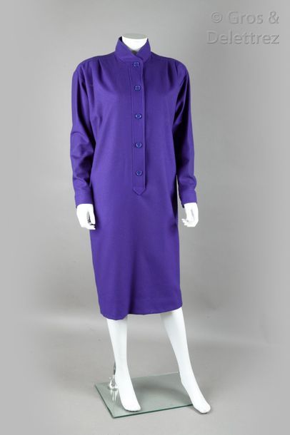 LANVIN Haute Couture n°1402/CB, LANVIN Boutique Lot composé de deux robes en drap...