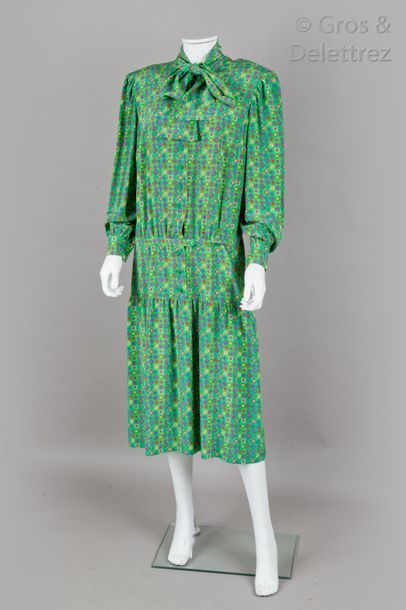 LANVIN Haute Couture par Jules François Crahay n°1401-CB / 1400/CB circa 1975 Lot...