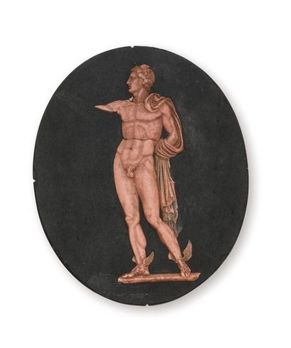 null Attribué à Augustin DUPRE (1748-1833) ( ?),

Miniature en ardoise et en cire...