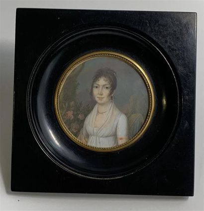 null Charles Antoine BERNY d'OUVILLE, 1803
Portrait de jeune femme en buste, de face....