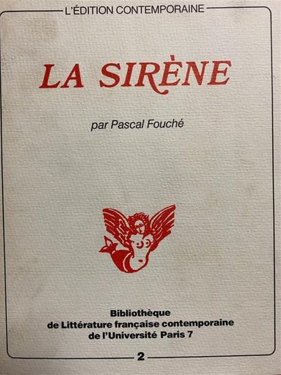 null FOUCHE (Pascal). La Sirène. - Au Sans Pareil. Paris, 1983 ; 2 vol. in-4 br.