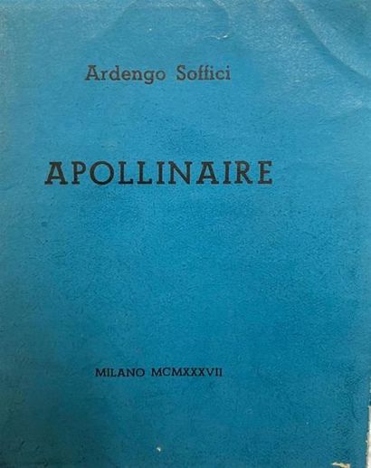  SOFFICI (Ardego). Thème pour Guillaume Apollinaire. Milan, 1937 ; in-16 br. Gazette Drouot