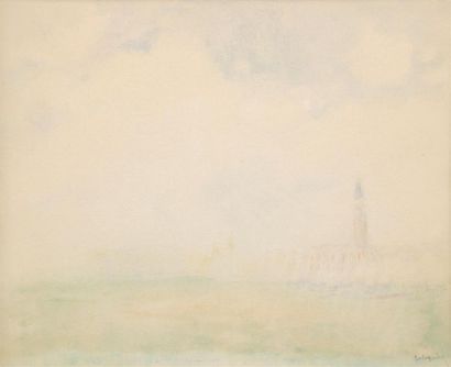 null André BARBIER (1883-1970)
Venise
Aquarelle, signée en bas à droite 
23,5 x 29,5...