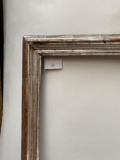 null CADRE en bois mouluré argenté
Italie, XVIIIème siècle 
102,5 x 76 x 7,5 cm
