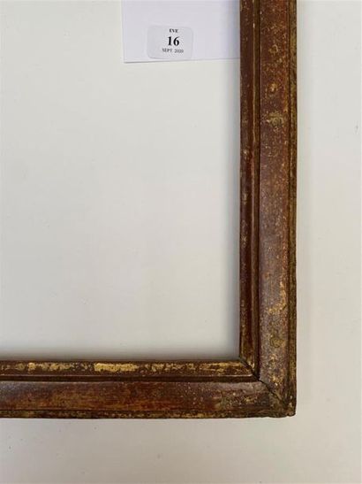null BAGUETTE en bois mouluré et doré.
Epoque Louis XVI
19 x 15,5 x 2,5 cm