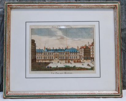 null Deux petites GRAVURES en couleur « la piazza Reale di Parigi » « Le palais Royal »
12,5...