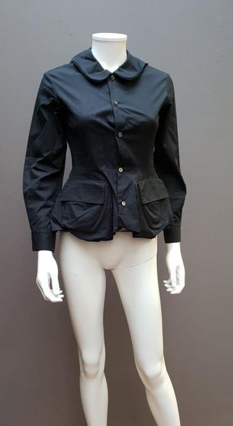 null JUNYA WATANABE: (Like Boys ) Slim-fitted black blouse, padded puffed pocket...