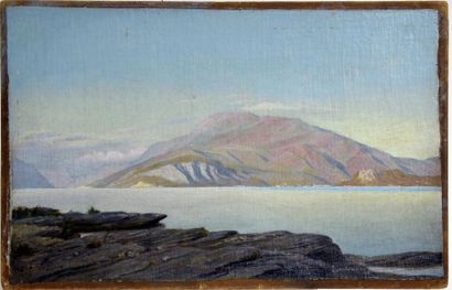 null Wenzel Tørnøe (1844 - 1907)
Sirmione, lac de Garde, Italie, 1878
Huile sur toile...