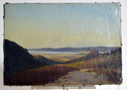 null Vilhelm Petersen. (1812 - 1880)
Rye, Jutland DK, vers 1845
Huile sur toile,...