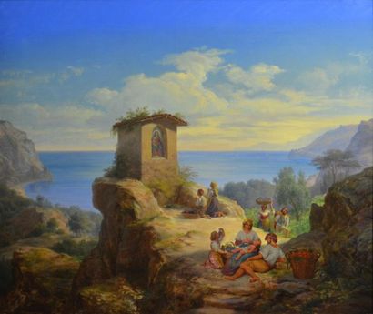 null Frederik Ludvig Storch (1805 - 1883)
La baie de Salerno, 1865
Huile sur toile,...