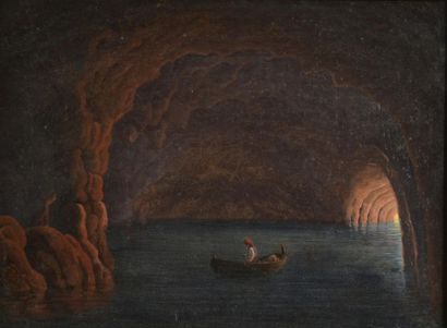null Herman Carmiencke. (1810 - 1867)
La grotte bleue à Capri
Huile sur toile
31...