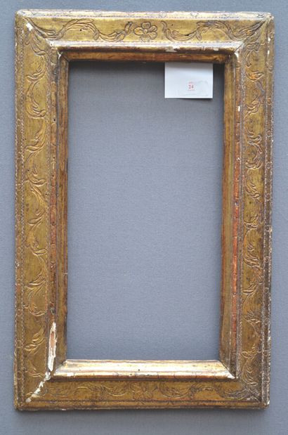 Small moulded and gilded pine FRAME, the...