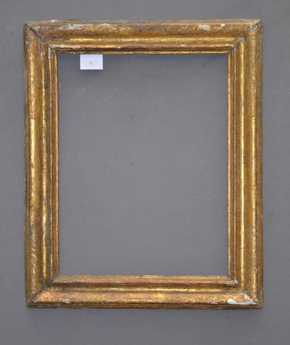 null Carved and gilded wood frame called "Carlo Maratta", decorated with acanthus...