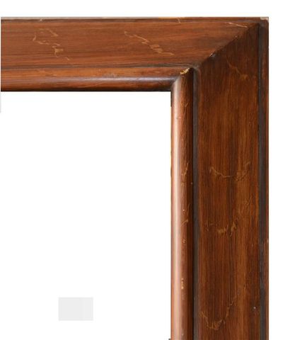 null Large stained wood FRAME with flat upside down profile. 

20th century

198...