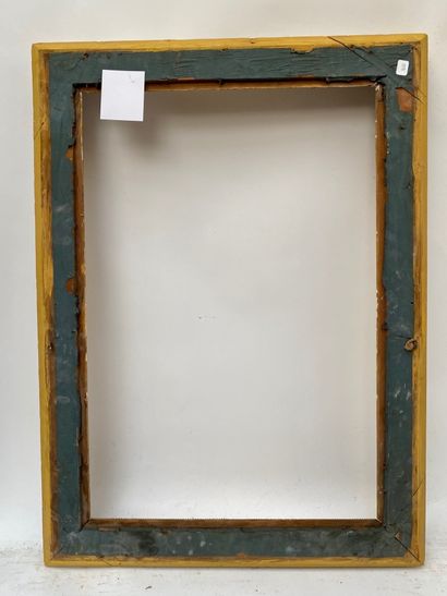 null Gilded wood and paste frame with raise-of-heart decoration and rinceaux and...