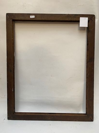 null FRAME with upside down profile in brown wood with silver rebate

Italy, Napoli...