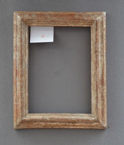 null Small upside down profile FRAME in moulded wood and silver plated

Italy, 18th...