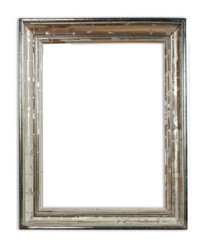 null Beautiful FRAME in moulded and silver plated fir with groove. (small lacks)

nineteenth...