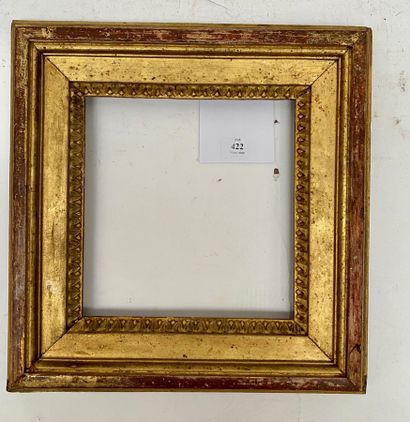 null Moulded, carved and gilded oak frame with raise-de-coeur decoration 

Louis...