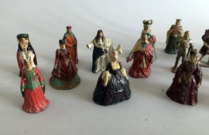 null 20 figurines en plomb: personnages de l'histoire de France.