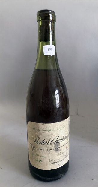 null 1 bouteille Corton Charlemagne, 1969, Robert Rapet