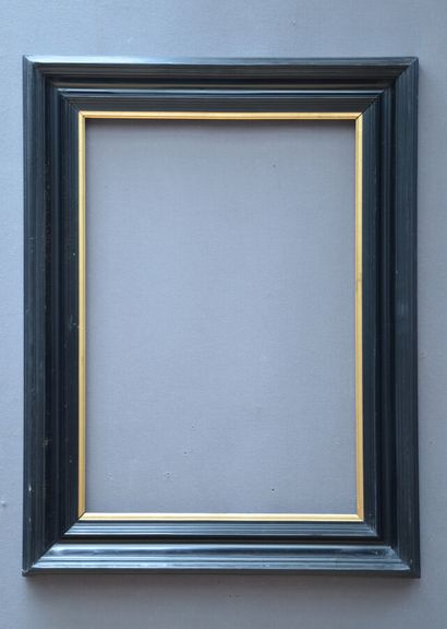 null CADRE en bois mouluré, noirci et doré

Style Pays-bas

56 x 38,5 x 9 cm