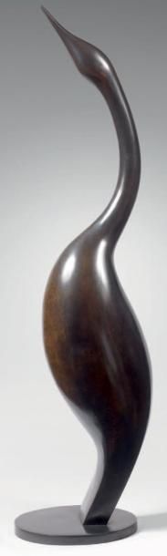 BRIZZI Isabelle (née en 1959) L'Aube Bronze à patine brune, numéroté 2/8, fondeur...