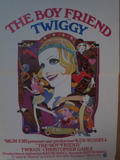 null The boyfriend (1971) 

By Ken Russell with Twiggy

Poster 0.40 × 0.60 m