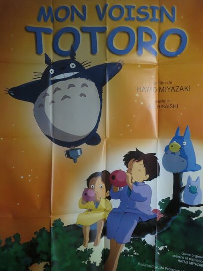  Mon voisin Totoro (1988) 
Cinemanga réalisé par Hayao Miyazaki 
Affiche 1,20 x 1,60...