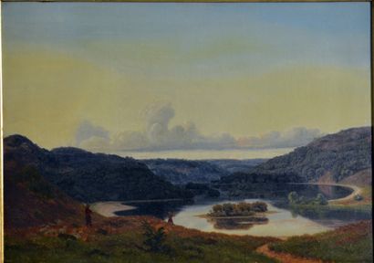 Vilhelm Kyhn (1819 - 1903) 
Les lacs de Silkeborg...