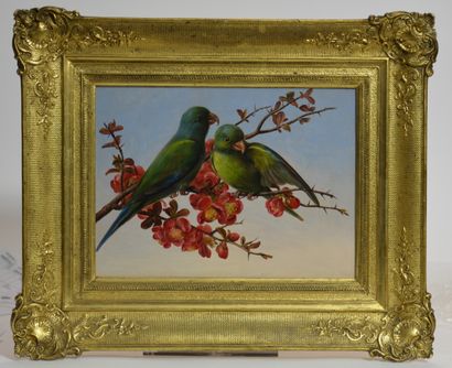 null Beatrice Holm ( J.L.Jensen School )

Parakeets, 1843

Oil on panel signed and...