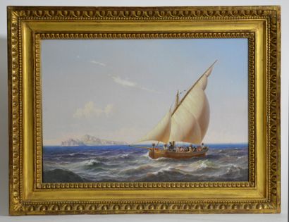null Niels Simonsen. ( 1807 - 1885)

La traversée vers Capri, 1876

Huile sur toile...