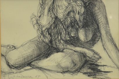 null LETELLIER Pierre (1928-2000)

Nude, 1967

Charcoal signed lower left and dated

16...