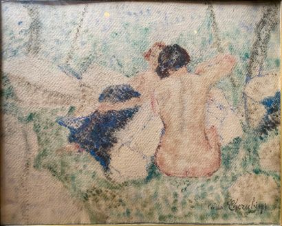 CHERUBINI Carlo (1897-1978)

Two naked women

Pastel...