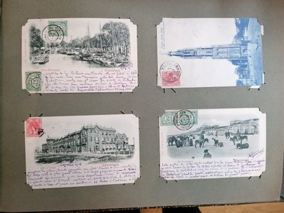 null Deux albums de cartes postales, principalement 1905 - 1910 : Allemagne, Autriche,...