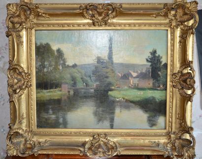 null LAURENCE A.

The landscape with the bridge

Oil on canvas signed lower left