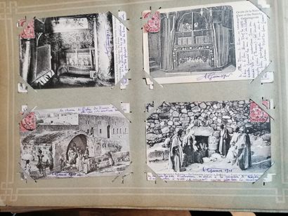 null Album of postcards, mainly 1905 1910 : PALESTINE, Wax, Rome, Italy, Spain, Portugal,...