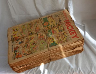 null Important lot of Mickey newspapers, dated from 1924 to 1940