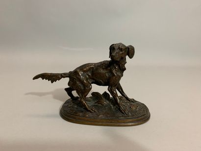 null After Pierre-Jules MÈNE (1810-1879)

Spaniel bitch Diane

Bronze with brown...