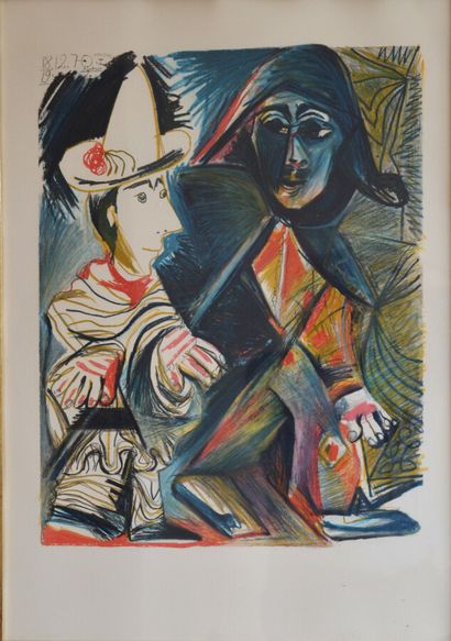 null PICASSO Pablo (after)

Two characters 

Lithograph numbered 104/200 and dated...