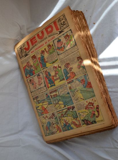 Important lot of Mickey newspapers, dated...