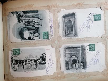 null Album de cartes postales, principalement 1905 - 1910 : Indochine, Cochinchine,...