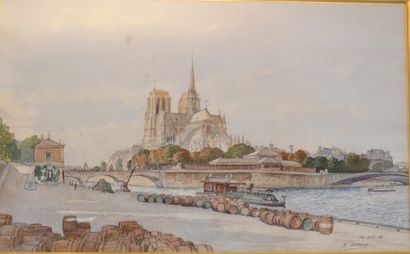 null LECOCQ

The Chevet of Notre-Dame de Paris

Watercolour, signed lower right,...